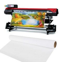 Polyester Matte 290GSM Canvas Roll 36”x100FT Waterproof Inkjet Canvas for Paint