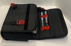 Arteza Real Brush Pens 93 Markers Black & Red Case with Handle & Strap