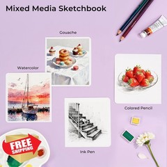 Paul Rubens Square Watercolor Journal 7.5 inch 1 Pack