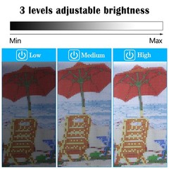 183PCS A4 Diamond Painting Light Pad Kit, Light Board for Diamond Painting Ac…