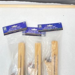 3-18″ Loew Cornell #308 Triangle Natural Wood Easel Adjustable Chain Tipped Legs