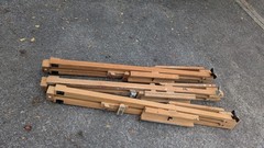 TWO (2X) Vintage Windsor & Newton Artist Adjustable Solid Beech Easels EXCELLENT