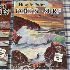 Vintage Walter T Foster -LOT OF 4- How to Paint & Art Instruction Books