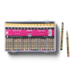 Pigma Micron Color Sets, Assorted, 73 Pack