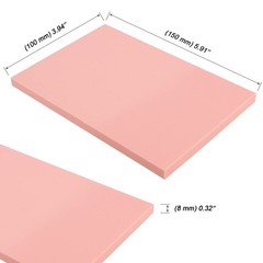 10 PCS 4×6 Inch Pink Rubber Carving Blocks Linoleum Block Stamp Printmaking