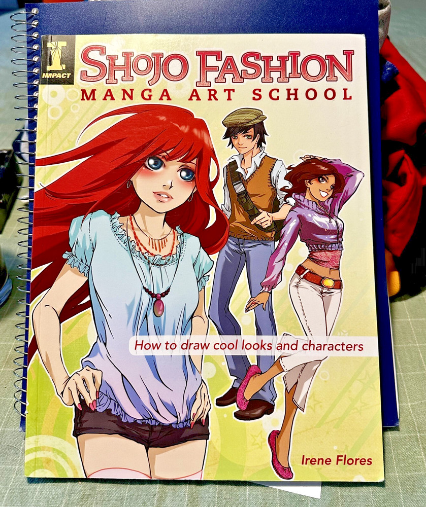 Shojo Fashion Manga Art School Book Impact Flores 8×11″ New