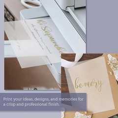 Translucent Vellum Paper 8.5 x 11, Goefun 100 Sheets Vellum Tracing Paper Printa
