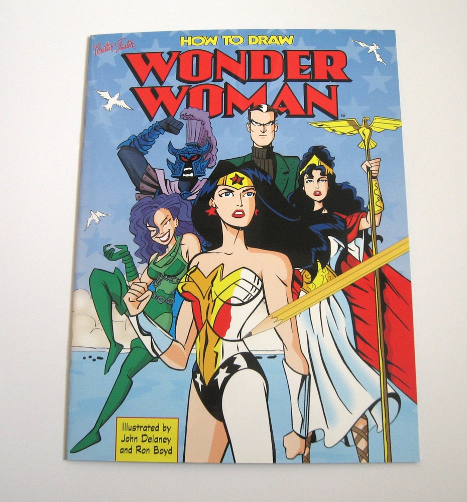 MINT 1998 Walter Foster How To Draw Wonder Woman Paperback book! DC Comics