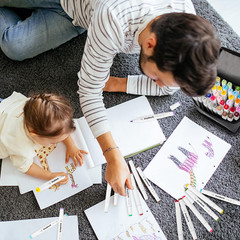 Alcohol Markers, 60 Colors Dual Tip Art Coloring Markers Set for Kids