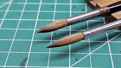 Lot Of 2 Kolinsky Sable Artist Brushes TVB Size 8, Kevin Bouton-Scott Size 7