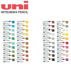 MITSUBISHI uni COLORED PENCIL Professional-Grade [36 / 72 /100 Colors]