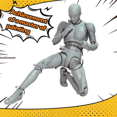 Body Kun Artist Manikin Figure Drawing Supplies Drawing Tools, Mannequin for Art