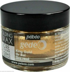 Gilding wax 30ml jar Empire Renaissance gold or Silver craft wax Pebeo Gedeo