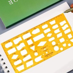 Utoolmart Geometric Drawing Template, Measuring Rulers, Plexiglass Measuring …