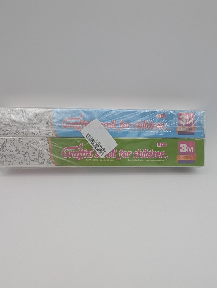 Graffiti Coloring Paper Roll for Children Hanging Doodle Scroll 2 Different Box