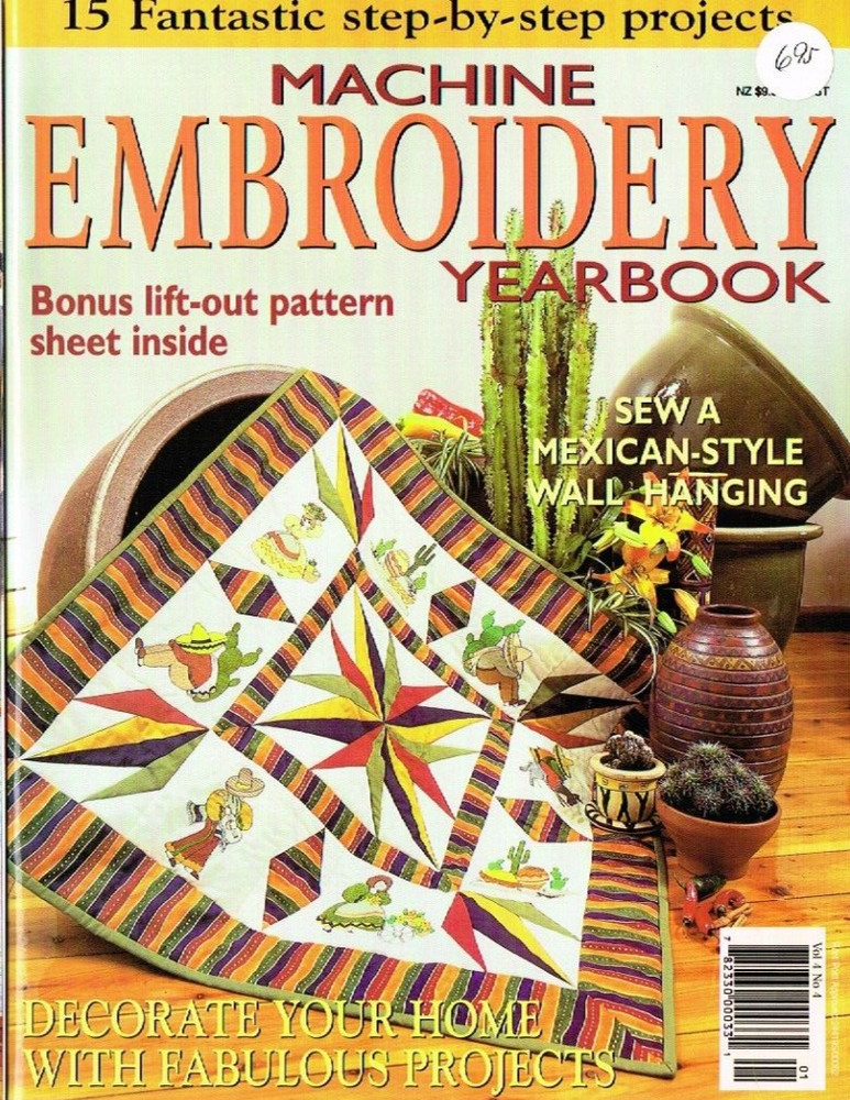 Machine Embroidery Yearbook Magazine 1 Issue 1999 Vintage Australia