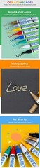 GXIN Silver Paint Pens (12 Pack), Opaque Paint Pens, Oil Based and Water-Proof