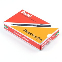 Pentel of America, Ltd S520D Sign Pens, Fiber Tip, Bold Office Product