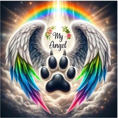 Angel Diamond Painting Kits for Adults, Dog Diamond Art Kits for Beginners – DIY