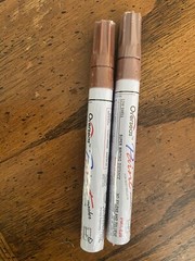 Overseas Paint Marker 2 BROWN Multi Colored Oil Based Pen Permanent PMA-520