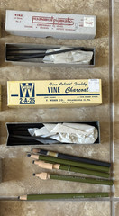 Lot of Grumbacher and others Artist Charcoals – Draw Sketch Vintage