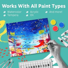 10×10 Inch Blank Canvas Pack of 12 – Perfect for Oil & Acrylic Painting