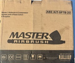 Master 3 Airbrush and Air Compressor Kit 0.2mm Fine Detail 0.3mm Gravity,15%OFF
