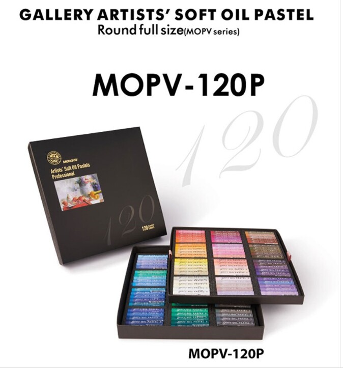 2022 MUNGYO GALLERY ARTISTS SOFT OIL PASTEL MOPV-120P 120 Color -DHL EXPRESS-