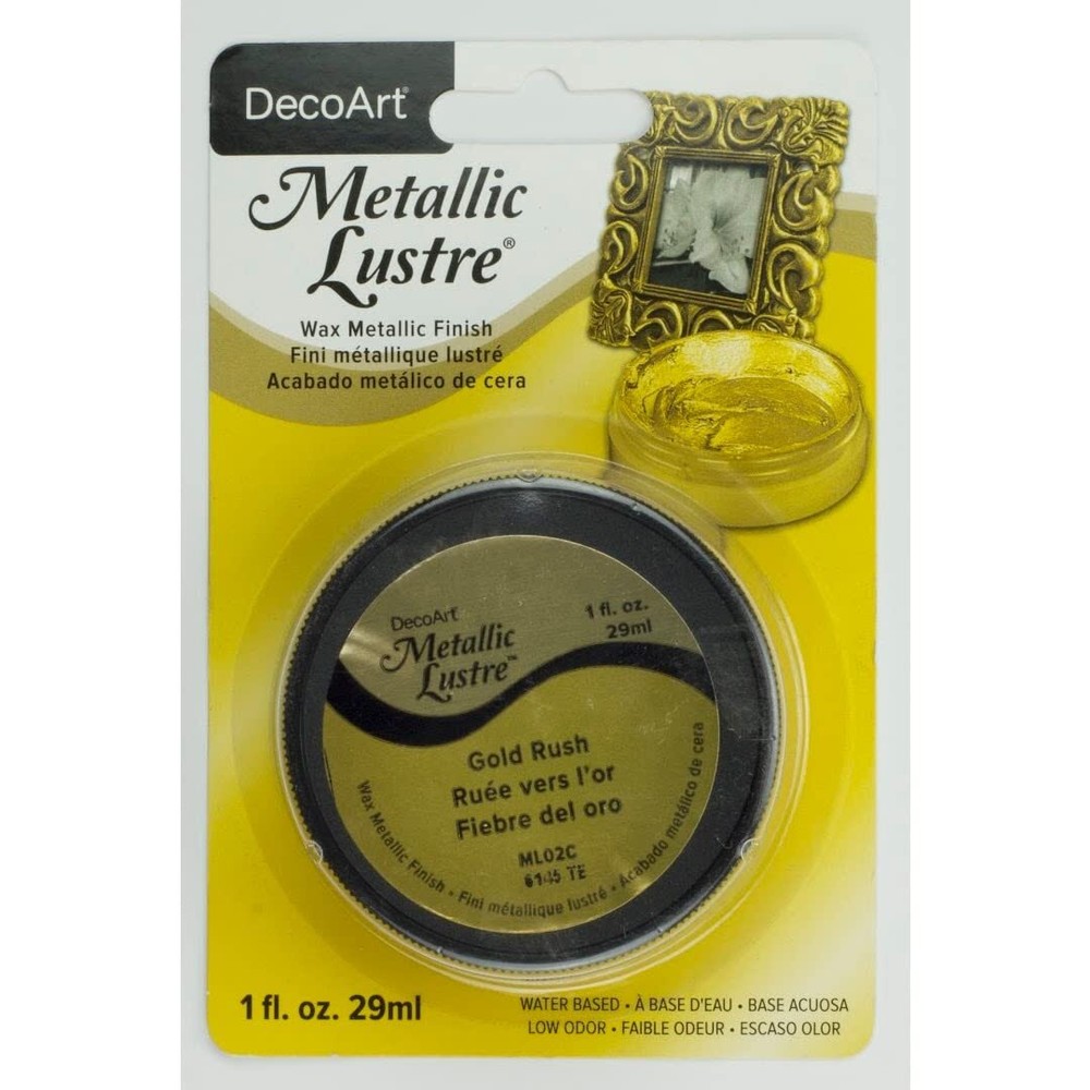 ML02C-28 Metallic Lustre Wax 1-Ounce Gold Rush