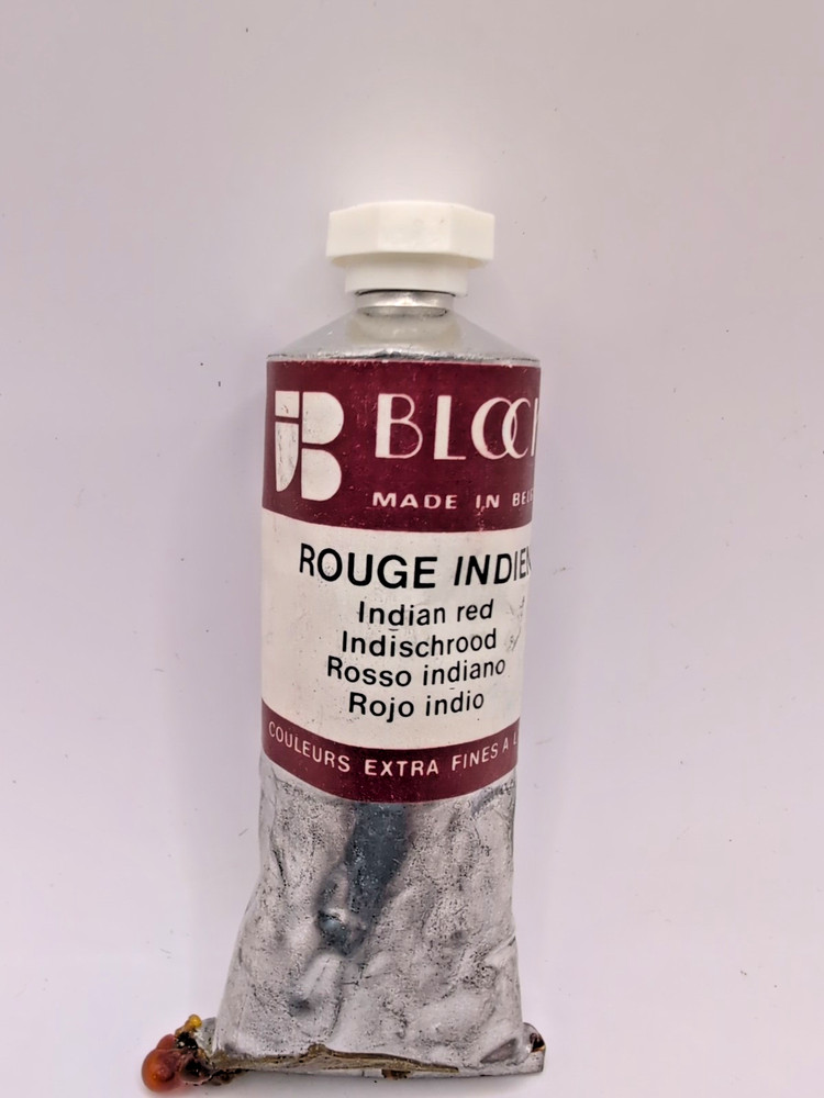 BlockX Indian red artist Oil Paint 35ml, new Vinage (2.25oz) rare