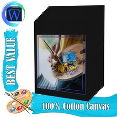Artist Canvas Panels Boards White Black 4×4 8×10 9×12 11×14 16×20 18×24 24×36