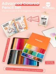 Colored Pencils 133 Colors, Smooth as Cream Core 3.8mm, Open Stock