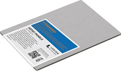 Legion Artist Panel, 1/8″ Composite Brushed Aluminum with Aqua Coldpress White,