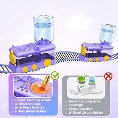 Efficient Non-Stick High-Quality Easy-To-Use Paint Brush Cleaner with Paint Tray