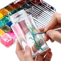 Transon Fine Detail Paint Brush Set 15pcs for Miniature Models 15 PCS, Nickel