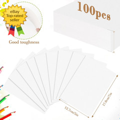 100PCS 5X7 Watercolor Paper 140Lb 300G Cold Press Thick Art Sheets for Painting