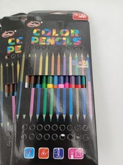 USLON Giaded Pencil Set and 24 Color Pencils Sketch Drawing Art Supplies Lot