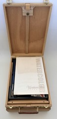 U.S. Art Supply Wood Box Easel Painting – Oil, Acrylic, Watercolor