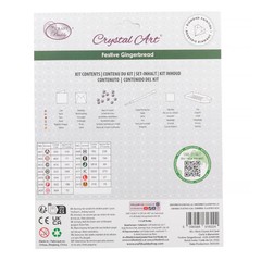 CraftBuddyUS CCK-32XM159: Festive Gingerbread Crystal Art Card Kit 18x18cm
