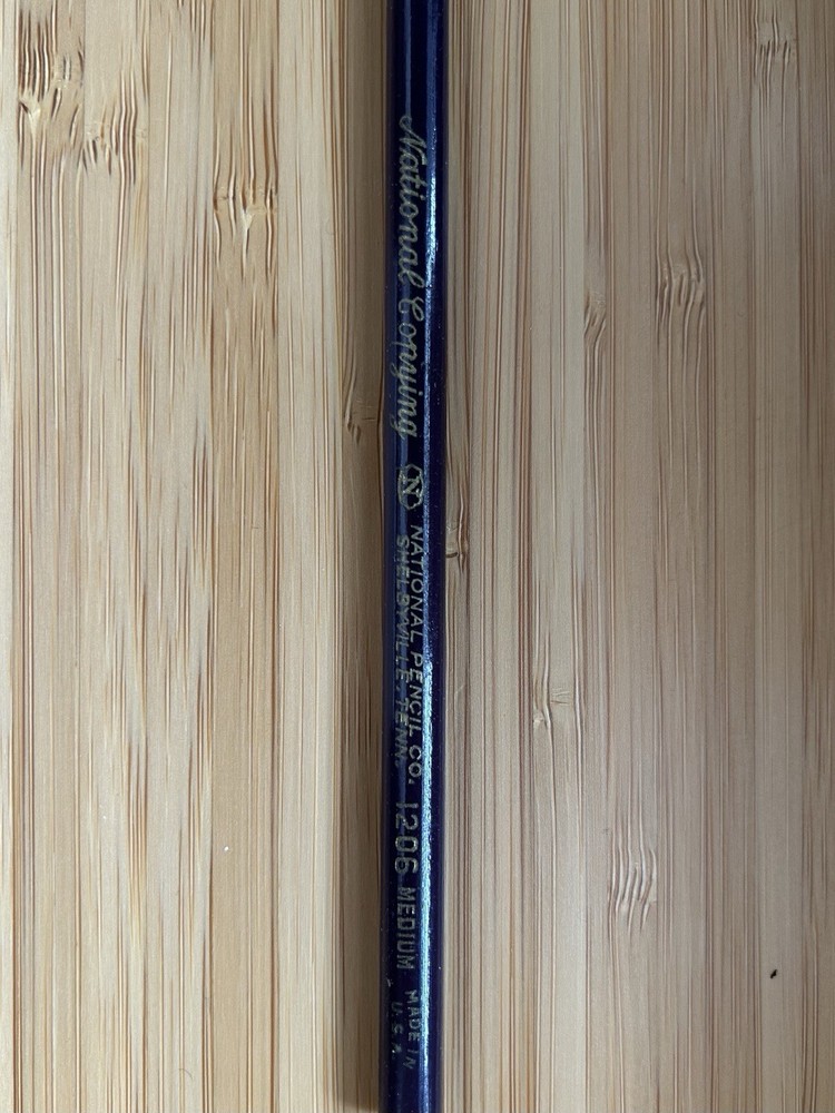 24 Vintage National Pencil Co. National Copying 1206 Pencils, Unsharpened, Bands