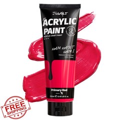 JusArt Red Acrylic Paint 8.45oz