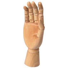 Jakar Wooden Manikin Right Hand 12″ Adult Life Size Artists Shop Display Gesure