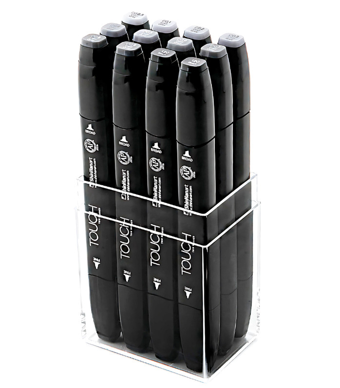 Shinhan TOUCH Twin Marker 12 Colors (Cool Gray) / Tracking