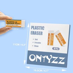 ONTYZZ 10 Pcs White Erasers Soft Art Large Eraser 10 pcs,