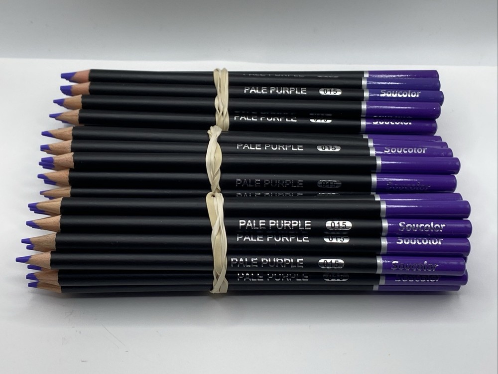 015 PALE PURPLE (60 Count) – Soucolor Colored Pencils – 4.0 mm Soft Core