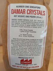 Damar Crystals Utrecht 16 oz one pound makes 5lbs