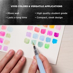XNCW-24N, 24 Assorted Watercolors Field Sketch Set with Brush
