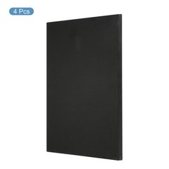 Painting Canvas Panels, 4 Pack 12×16 Inch Rectangle Blank Art Board, Black