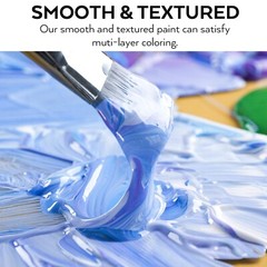 Nicpro 14 Colors Large Bulk Acrylic Paint Set (16.9 oz,500 ml) Rich Art Paint…
