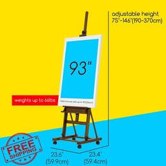 MEEDEN H Frame Beech Wood Easel